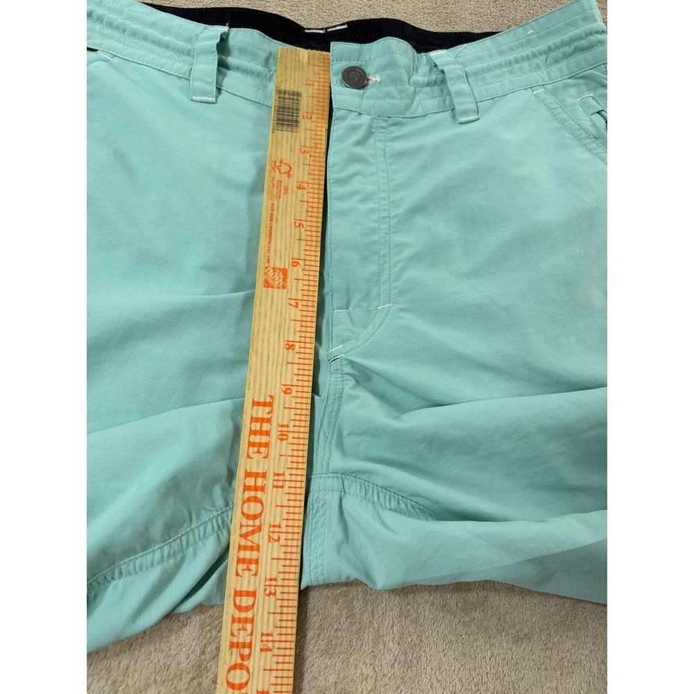 Howler Brothers Horizon Hybrid Shorts Mens 31 Aqua BlueNylon Ripstop Fishing EUC